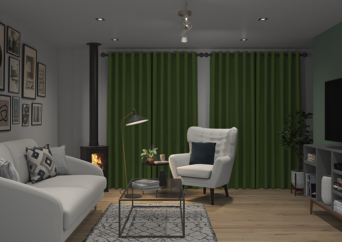 Kent, Green - Made to Measure Curtains - Image 7